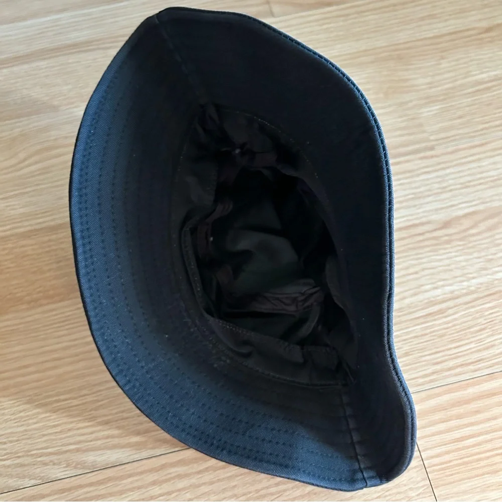 Smiley Face Black Bucket Hat Adult